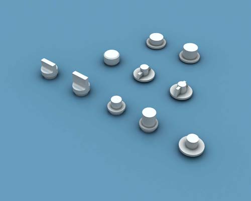 Anyz 1/32-1/35 Dials & Knobs Part 1 200 pcs