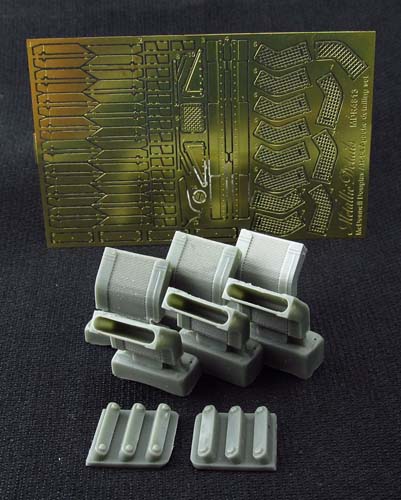 Metallic Details 1/48 AH-64 Exhaust Ducts Detail Set (HAS)