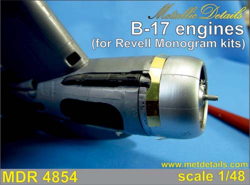 Metallic Details 1/48 B-17 Engine Set (RM)