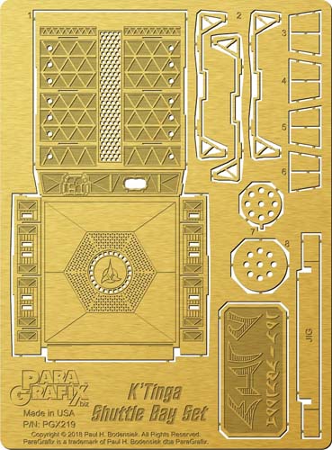 ParaGrafix 1/350 K'Tinga-Class Klingon Battlecruiser Shuttle Bay Set