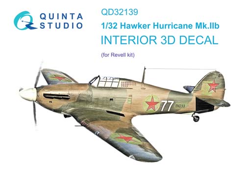 Quinta Studio 1/32 Hurricane Mk.IIB Interior Detail Set