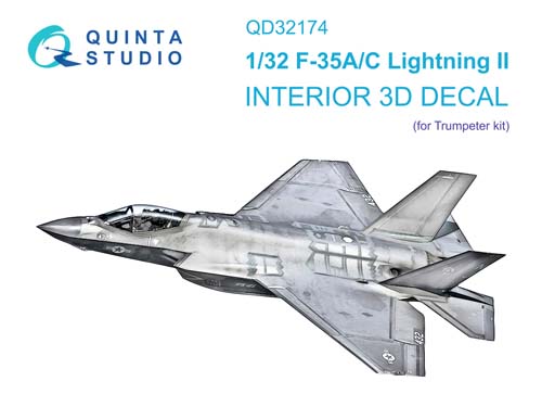 Quinta Studio 1/32 F-35A/C Interior Detail Set