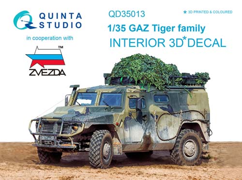 Quinta Studio 1/35 GAZ Tiger Interior Detail Set