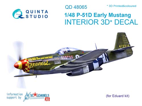 Quinta Studio 1/48 P-51D-5 Mustang Interior Detail Set