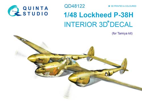 Quinta Studio 1/48 P-38H Interior Detail Set