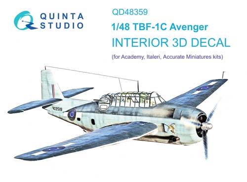 Quinta Studio 1/48 TBF-1C Interior Detail Set